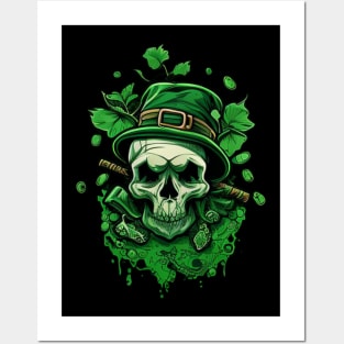 Lucky skull Posters and Art